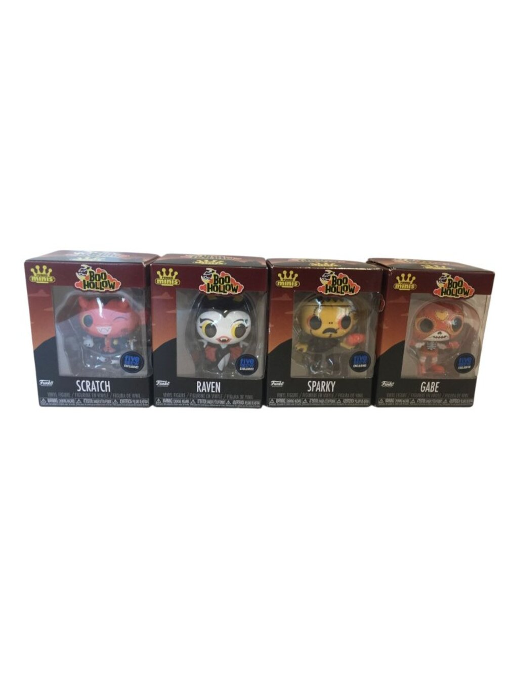Funko Minis BOO HOLLOW SCRATCH RAVEN SPARKY GABE Vinyl Figures Set of 4